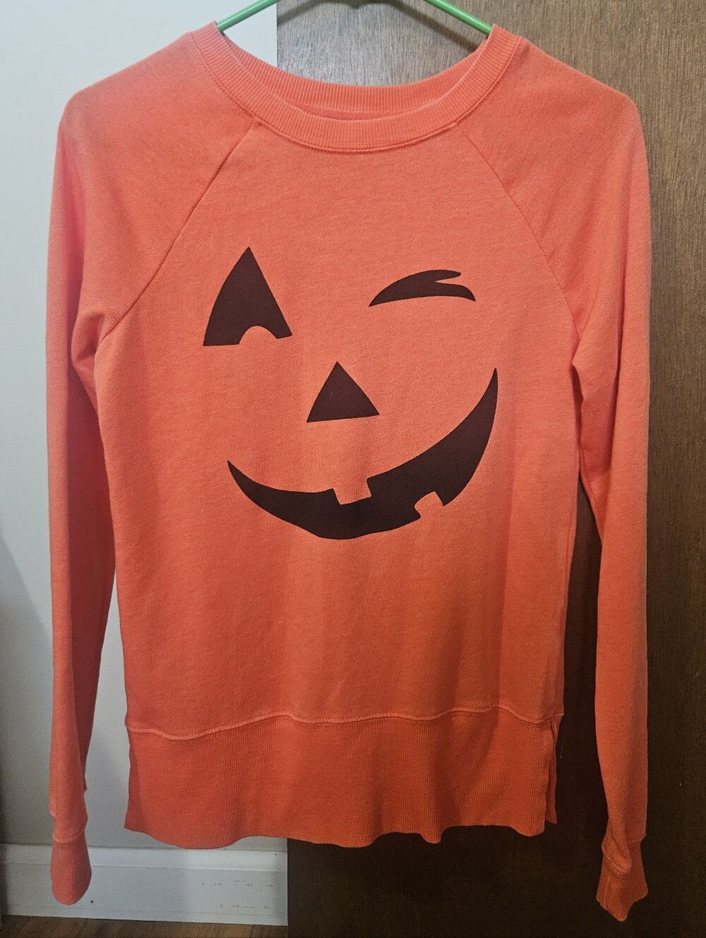 Grayson Threads Halloween JackOLantern Pumpkin Crewneck Long Sleeve Top Size XS